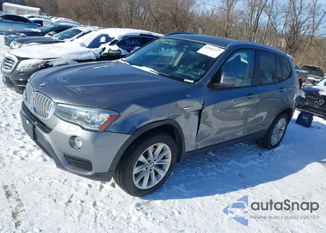 2017 BMW X3 xDrive28I z USA, uszkodzony, nr VIN 5UXWX9C31H0W75334